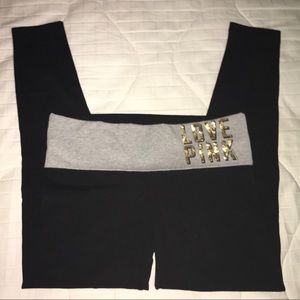 Victoria’s Secret Pink Fold Over Yoga Pants